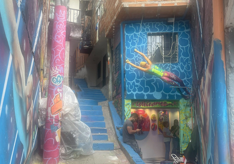 Grifiti Along the stairs